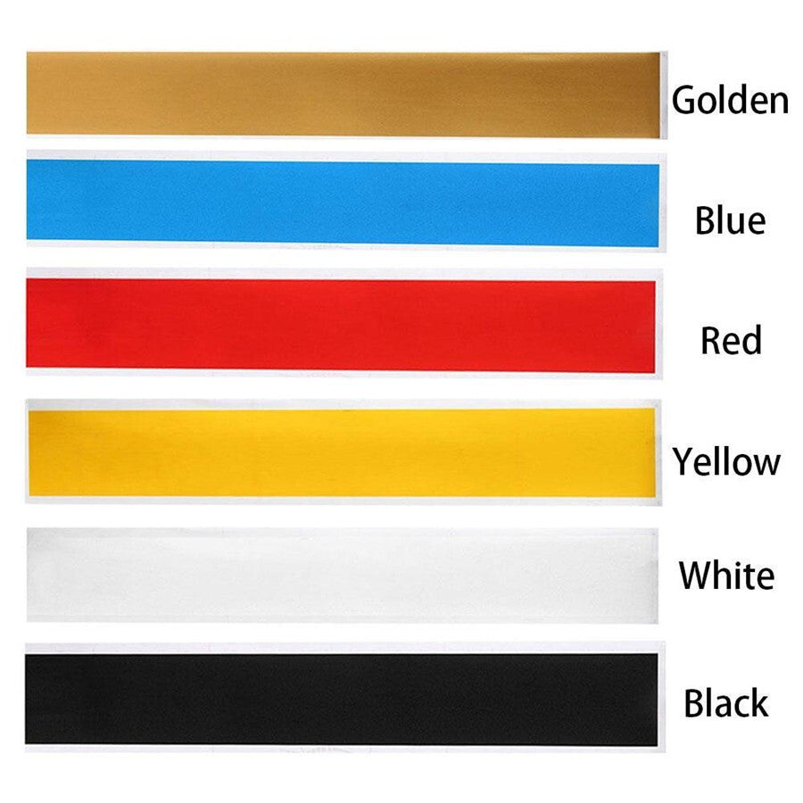 Black Car Vinyl Windshield Racing Stripe Reflective Sticker Window Visor Decor