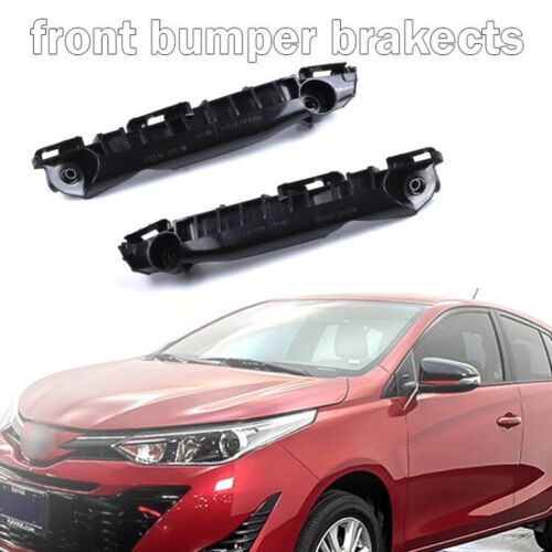 Bumper Bracket Set For 2007-2011 for Toyota Yaris Hatchback Front Left Right Plastic