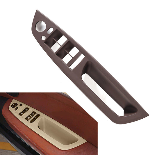 Mocha Front Inner Door Panel Handle Pull Trim Cover for BMW X5 E70 X6 E71 E72