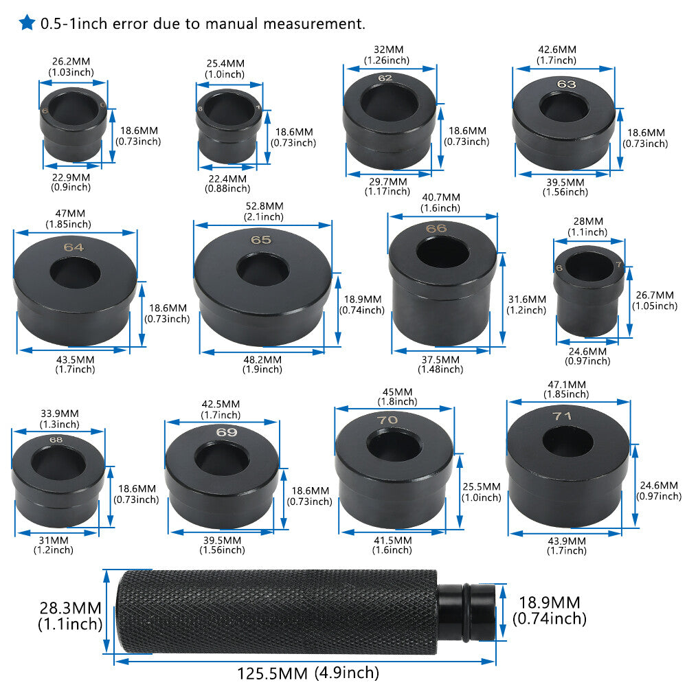 T-0220-700R4 13PCS Bushing Driver Tools Kit For GM 700R4 700-R4 4L60 4L60E 4L65E