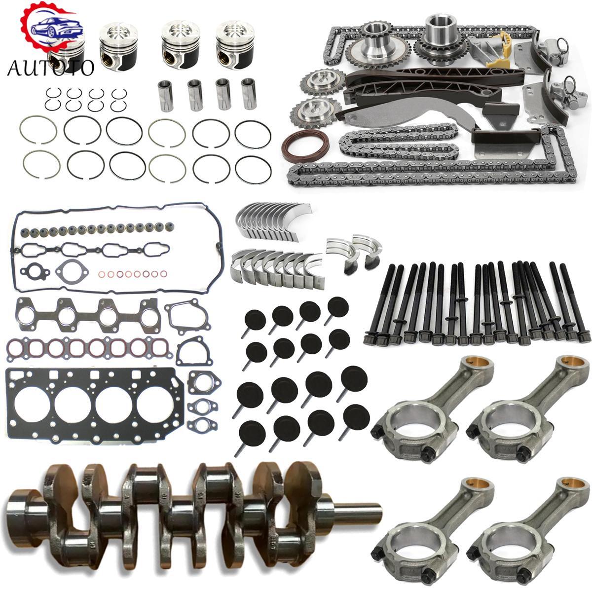 D4CB Engine Overhaul Rebuild Kit - Cylinder Head Bolts Piston Rings for Hyundai