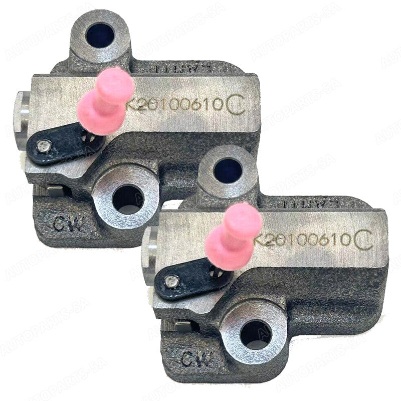 Paired engine timing chain tensioner 244103CGA3 suitable for 09-19 for Hyundai for Kia 3.3L and 3.8L engines.