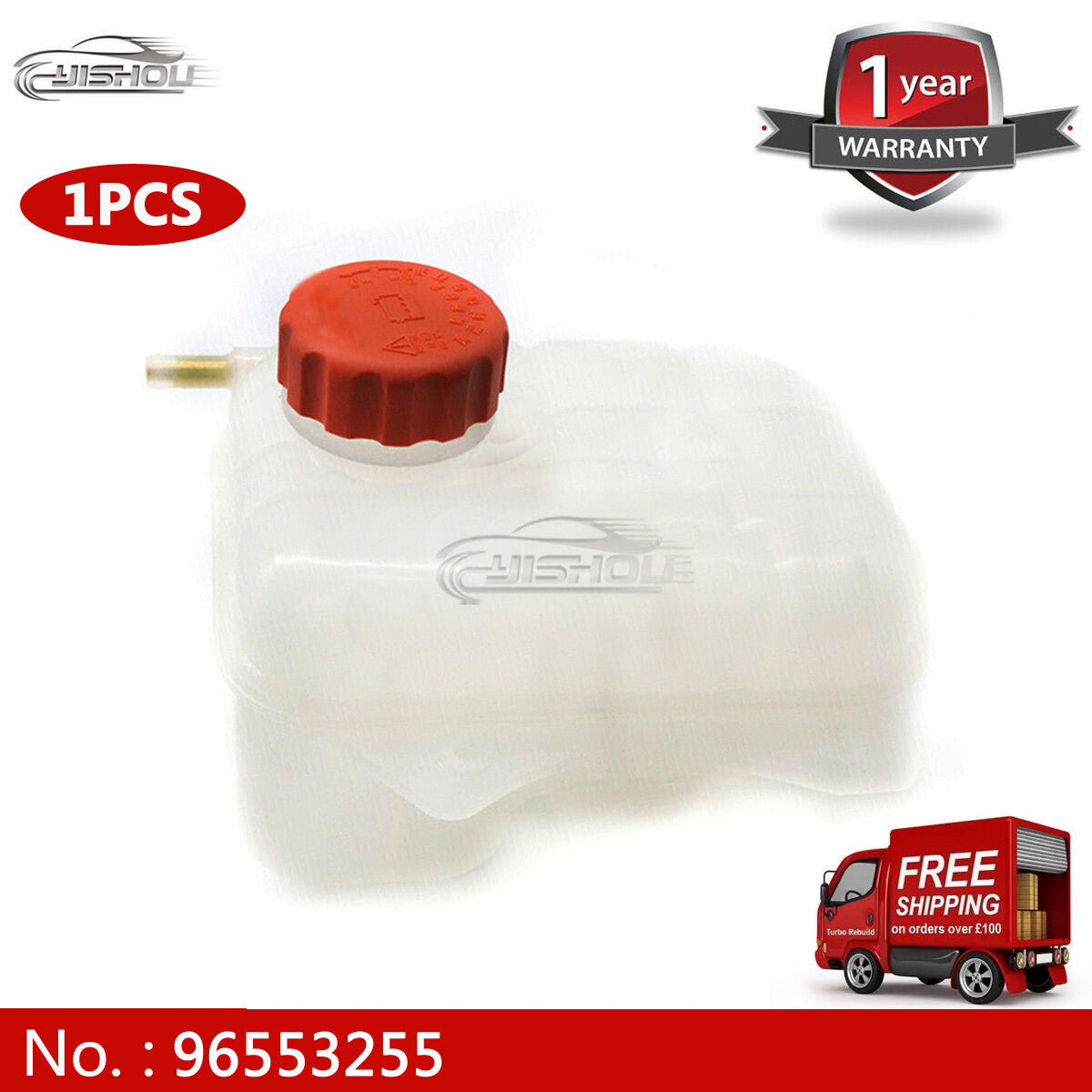 Coolant reservoir tank with cover suitable for Suzuki Forenza and for Chevrolet Optra 04-08 996553255