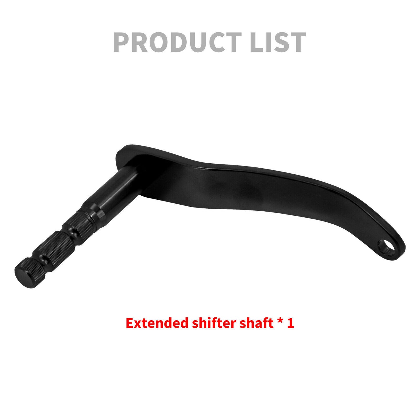 Black Extended Gear Shifter Shift Rod Lever Arm for Harley Softail Fat Boy 18-23