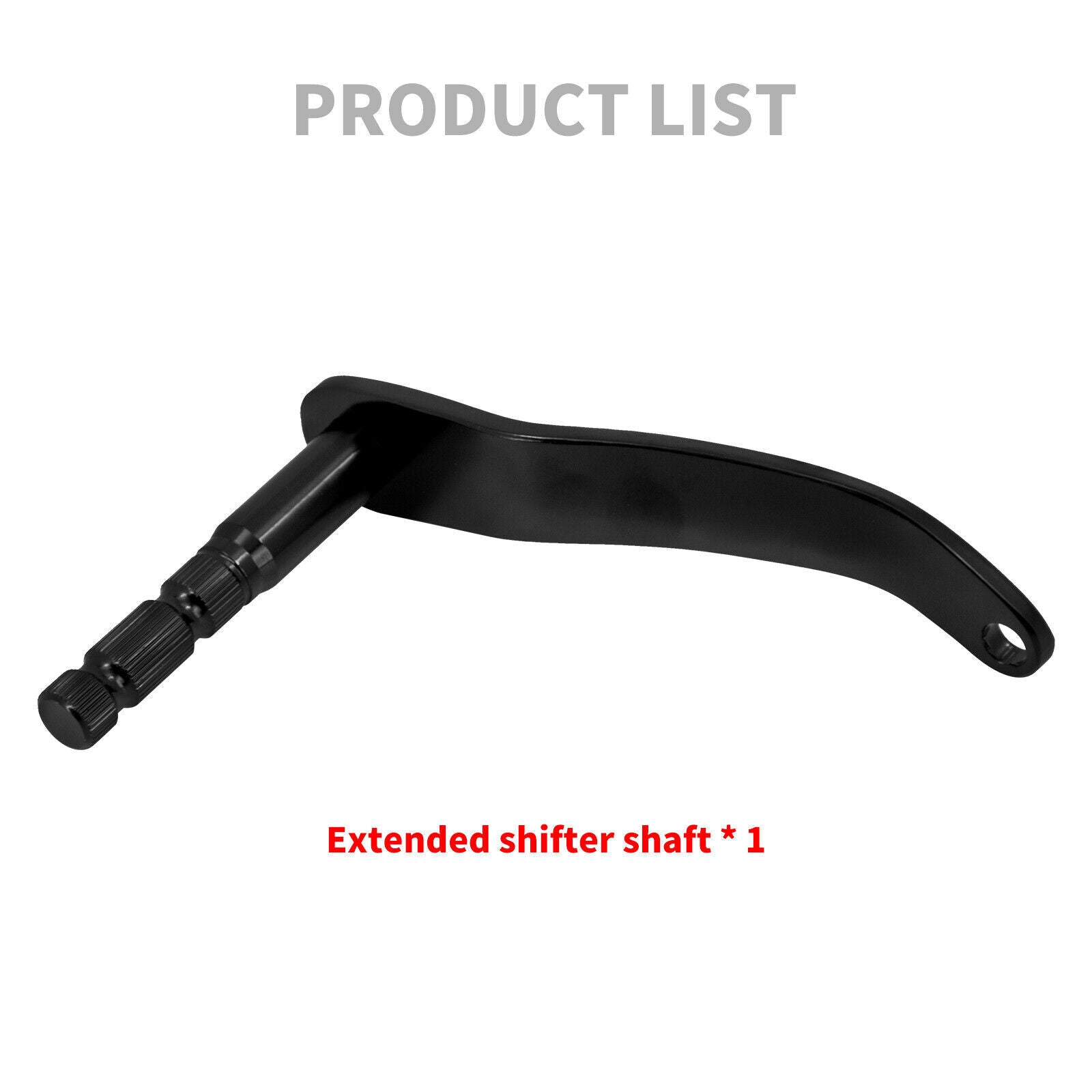 Black Extended Gear Shifter Shift Rod Lever Arm for Harley Softail Fat Boy 18-23