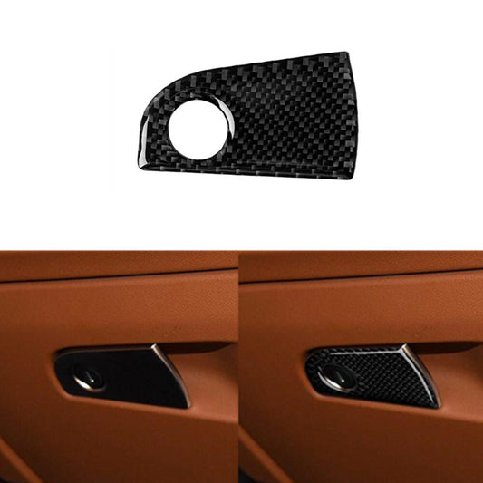 Carbon Fiber Storage Box Handle Cover Trim for Alfa Romeo Giulia 2017-2019