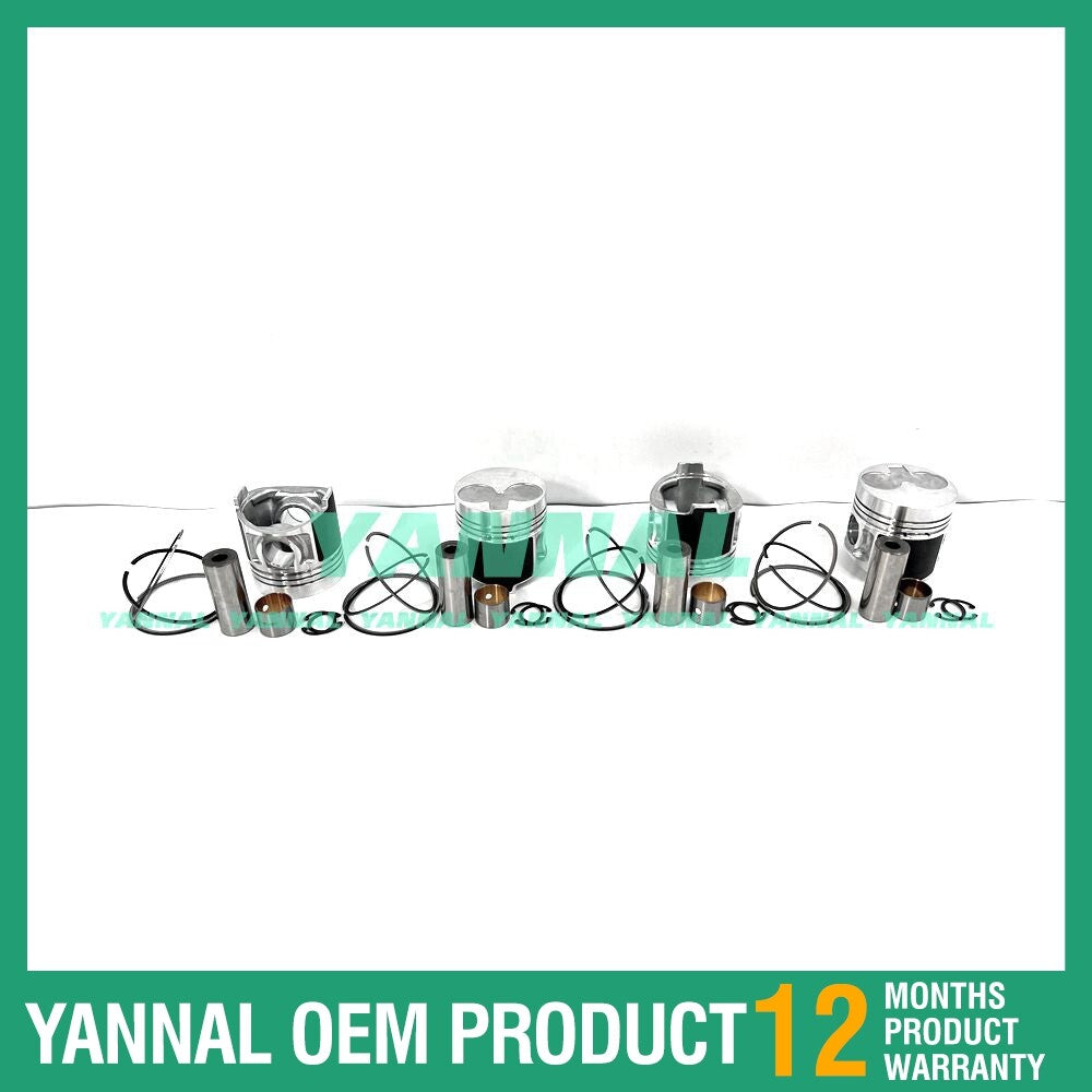 Piston kit with rings STD for Shibaura N844-T engine