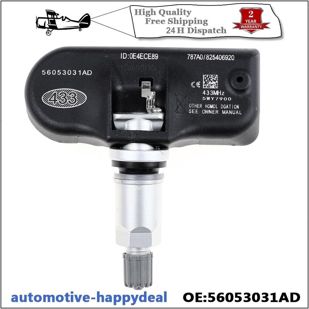 4PCS for Chrysler 200 300 for Dodge TPMS Tire Pressure Monitoring Sensor 56053031AD