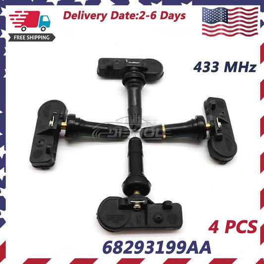 4x TPMS Tire Pressure Monitors Sensor For 2019-22 for Dodge for Ram 1500 DT 68293199AA