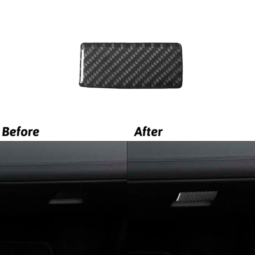Carbon Fiber Glove Box Latch Cover Trim for Land Rover Discovery Sport 2015-2019