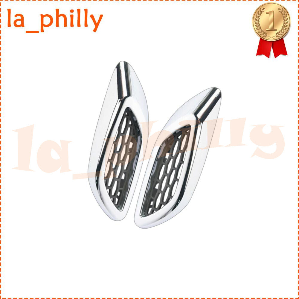 for Maserati Levante Front RHLH Side Lateral Chrome Fender Air Vent Trim Bright