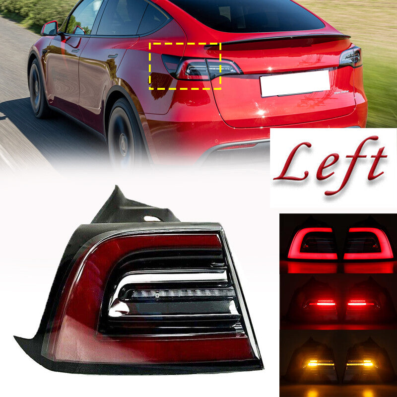 1 piece for Tesla Model 3 Y 2017 - 2023 LED taillight, outer rear left drive light.