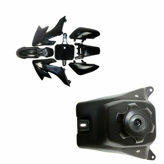 Gas tank and plastic mudguards CRF50 Dirt Pit bicycle XR50 Baja DR49 110cc 125cc