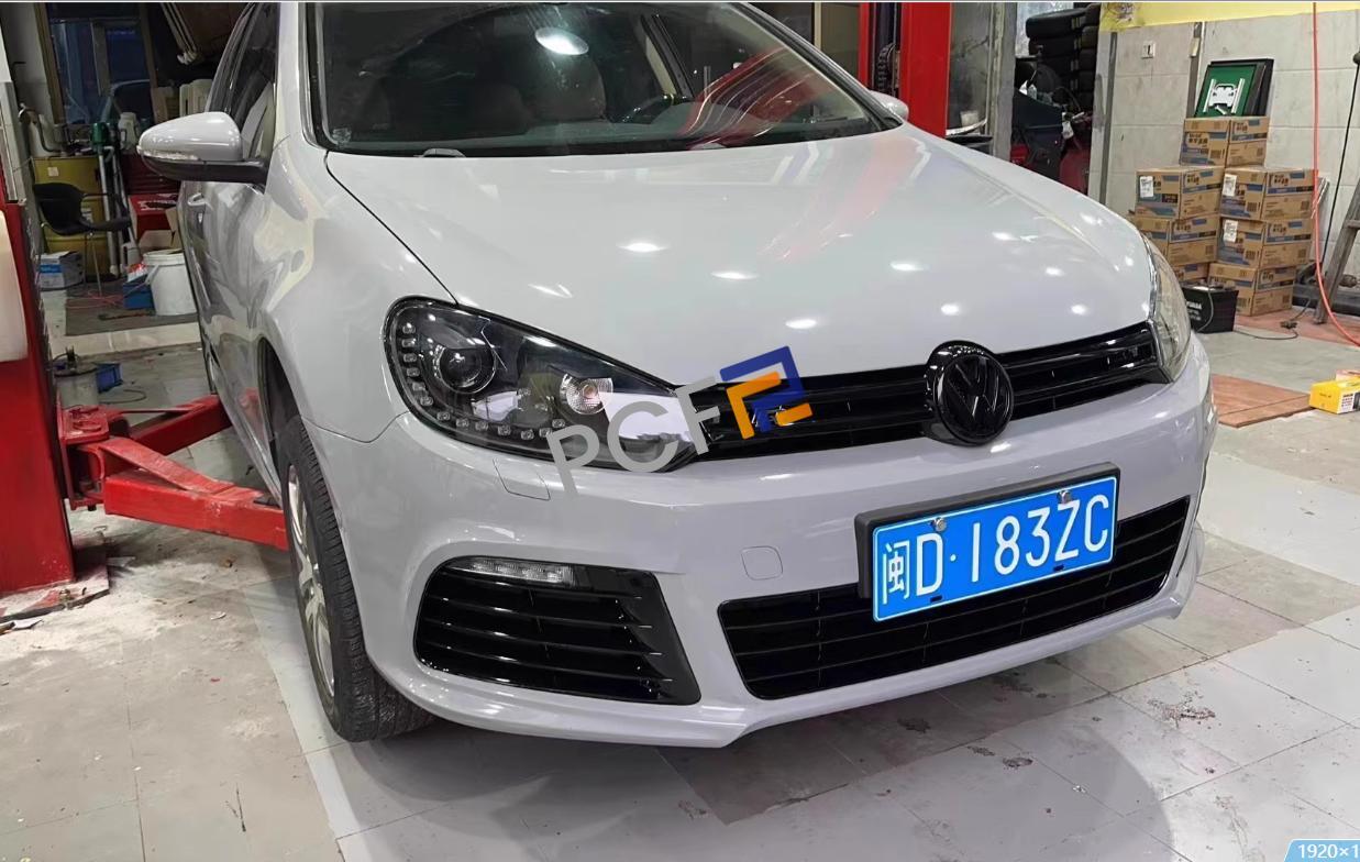 for VW for GOLF MK6 GTI R 2010-2013 LED DRL Headlights assembly Double Beam Lens