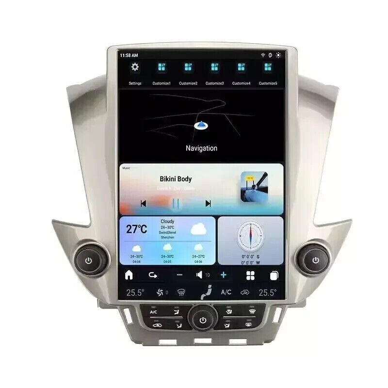 Android 13 for Smart Radio for Tesla Screen GPS for GMC for Yukon for Chevrolet Tahoe 2014-2020