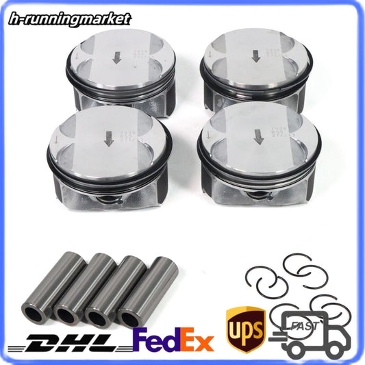 4 x Pistons  Rings Kit for BUICK for CHEVROLET for GMC for SATURN for PONTIAC 2.4L 89018112