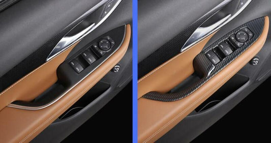 Car for Buick Envision 21-22 ABS Carbon Window Switch Panel Adjust Cover Trim