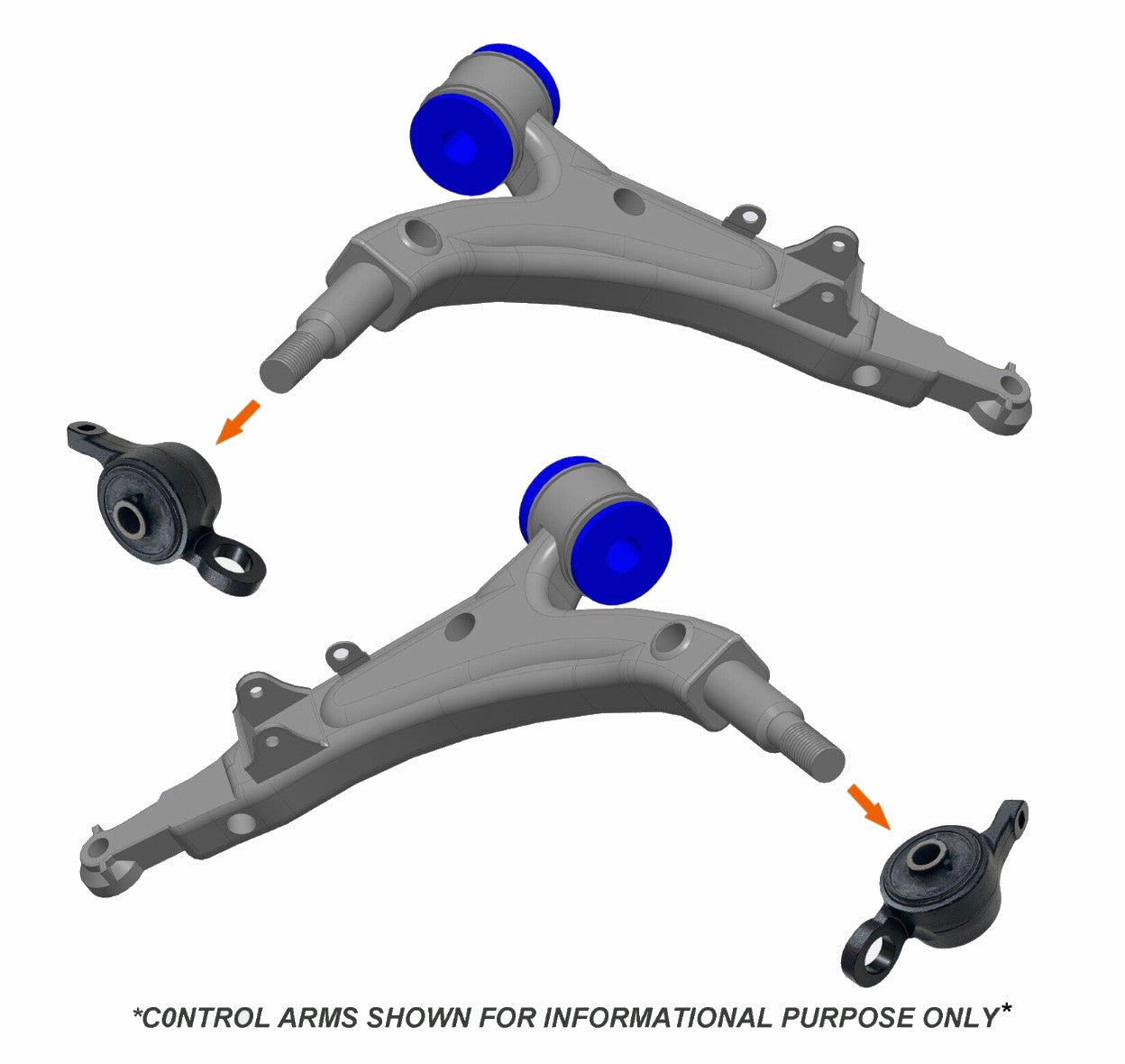 for LEXUS LS430 2001-2006 Control Arm Bushing Kit With Bracket 2 pcs 48655-50012
