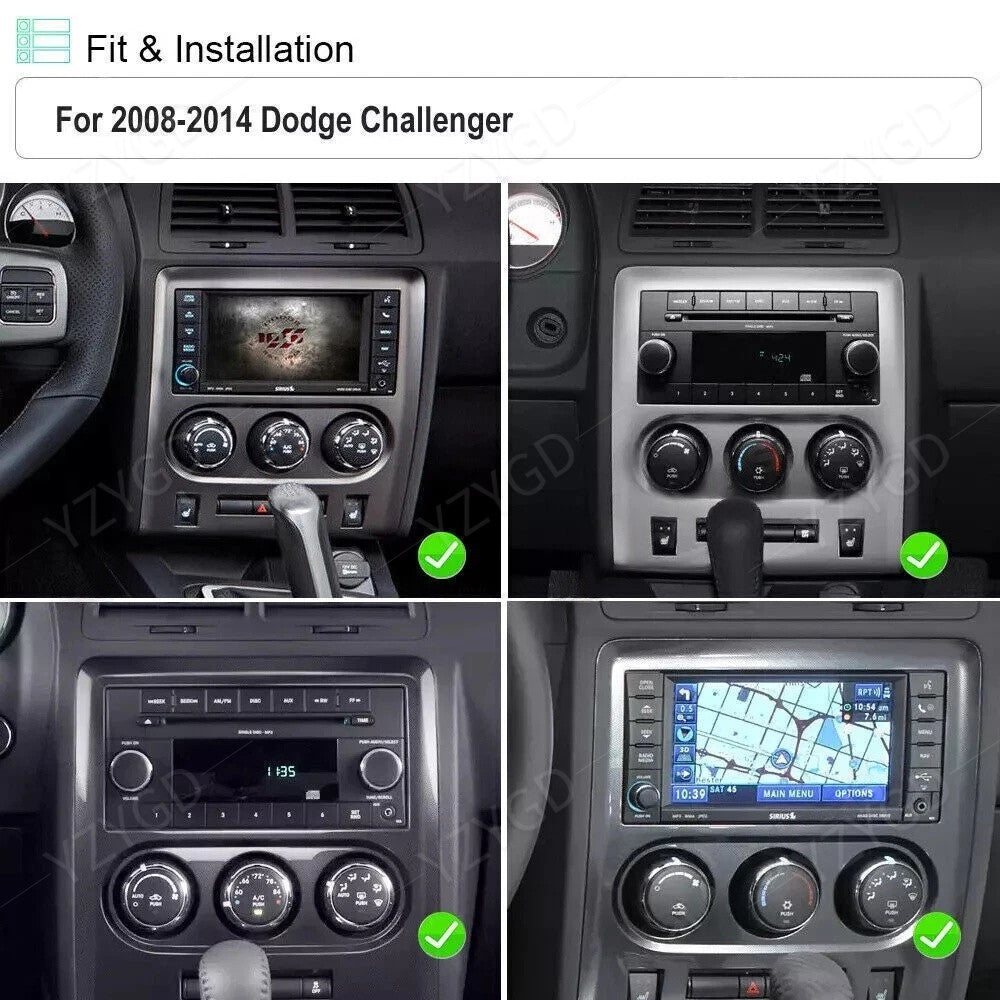 for Dodge for Challenger 2008-2014 Android 14 7 CarPlay Car Radio GPS Navi Screen