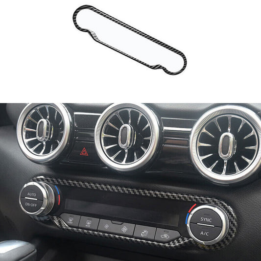 Fit for Nissan Sentra Sylphy 2020-2022 Carbon Fiber Console AC Switch Panel Trim