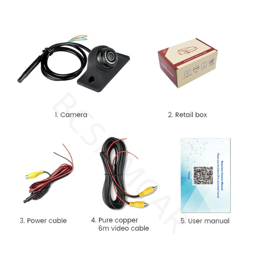 HD Car Rear View Reverse Camera AHD Parking Backup Cam Fisheye Lens Cam 170¡ã