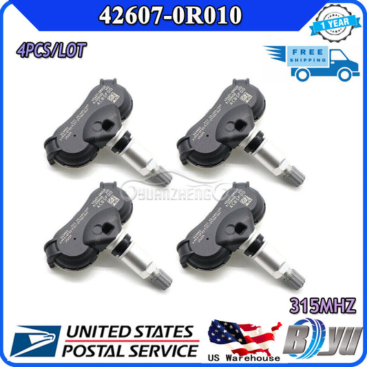 42607-0R010 4pcs Tire Pressure Monitor Sensor TPMS for Toyota Highlander RAV4 US