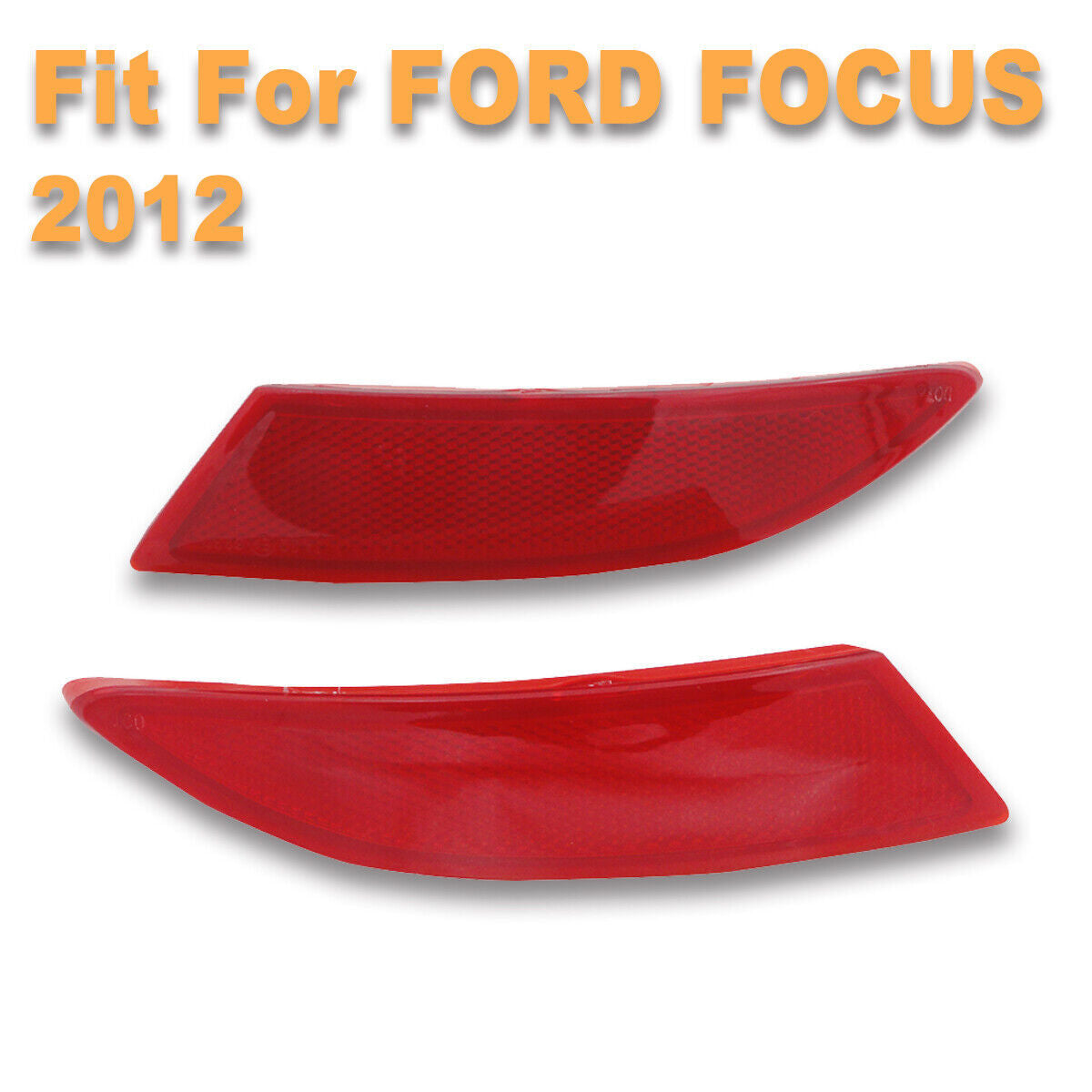 1Pair Rear bumper reflector lights Fit for Ford Focus 3 2012-2014 Sedan 4door