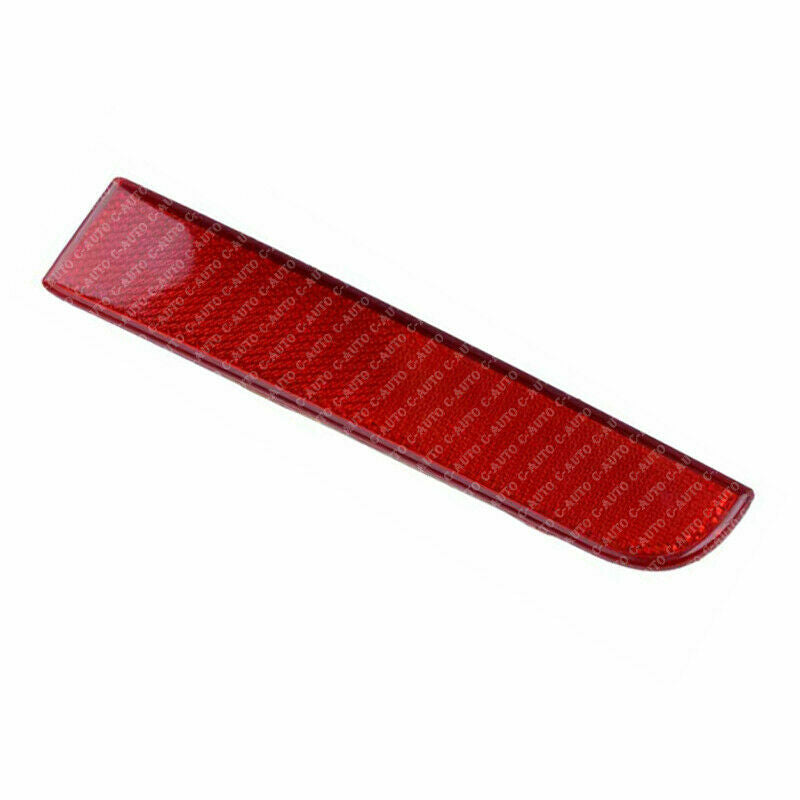 Pair Rear Bumper Red Lens Reflectors for Mitsubishi Lancer Evolution X 2008-2013