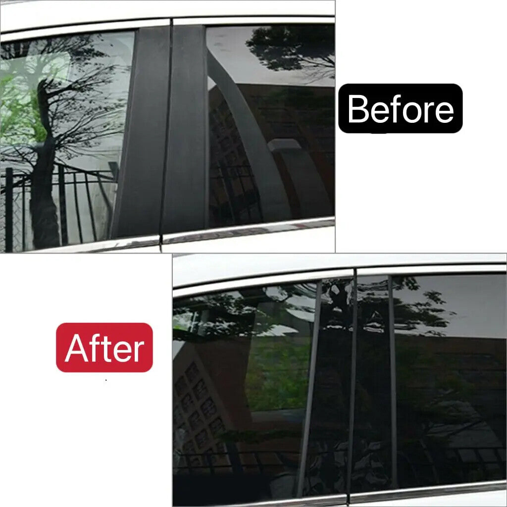 Suitable for 2014-2020 for Chevrolet Impala center door black pillar rear mirror window trim 6x