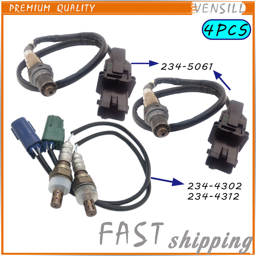 New 4PCS Oxygen Sensor Front Rear for Infiniti FX35 G35 04-06 M35 for Nissan 350Z