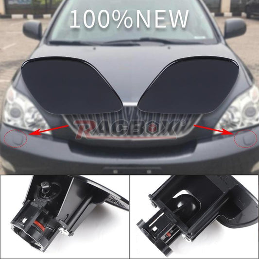 2pcs Headlamp Washer Nozzle Cover Headlight Cleaning Cap for Lexus RX330 RX350