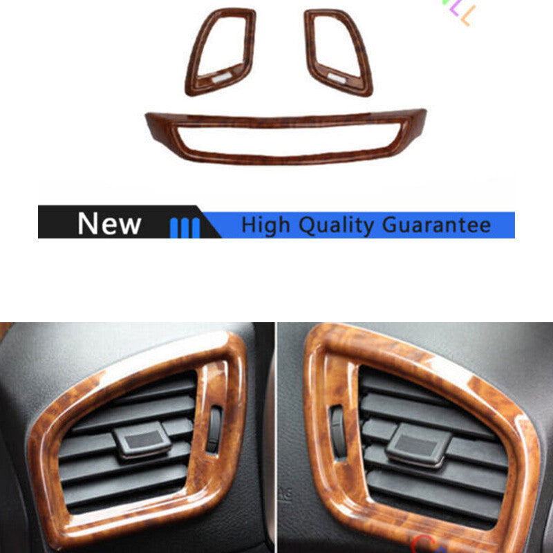for Nissan Murano 2015-2021 Peach Wood Grain Left And Right Air Outlet Vent Trim