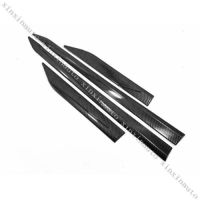 for Toyota RAV4 2019-2023 Carbon Fiber Door Body Side Molding Sill Guard Covers