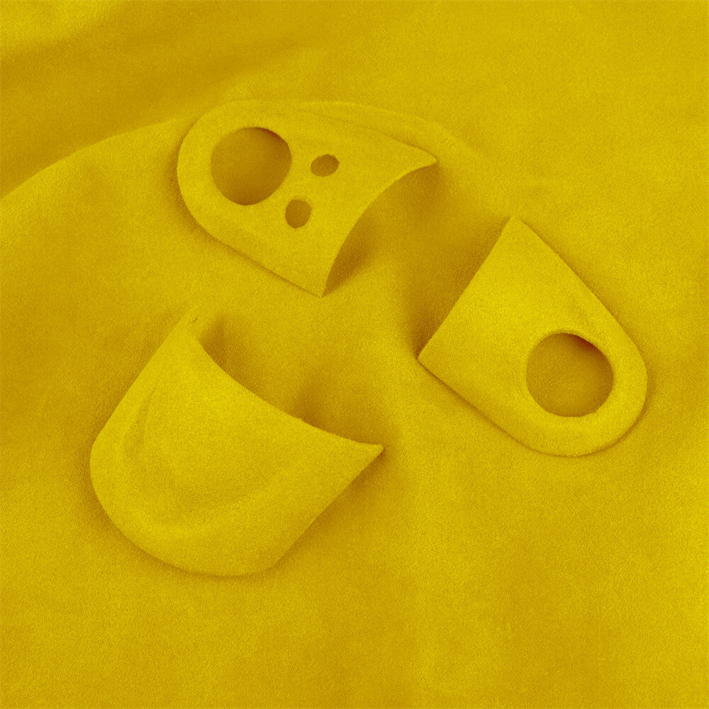 Suede Yellow Steering Wheel Cover for BMW for Mini Cooper R55 R56 R57 R58 R59 R60R61