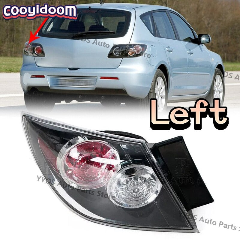 Left Rear Brake Lamp Outside Tail Light for Mazda 3 BK Hatchback 2004-2010