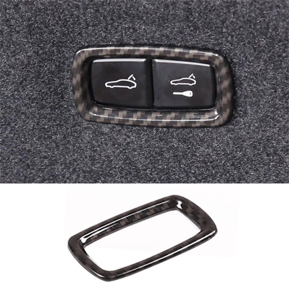 for Porsche Taycan 2019-2022 Inner Tailgate Switch Buttton Trim ABS Carbon Fiber