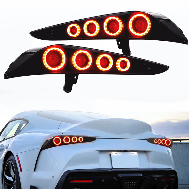 1Pair LED Taillights For 2018-24 for Toyota GR Supra A90/A91 W/Sequential Rearlamps