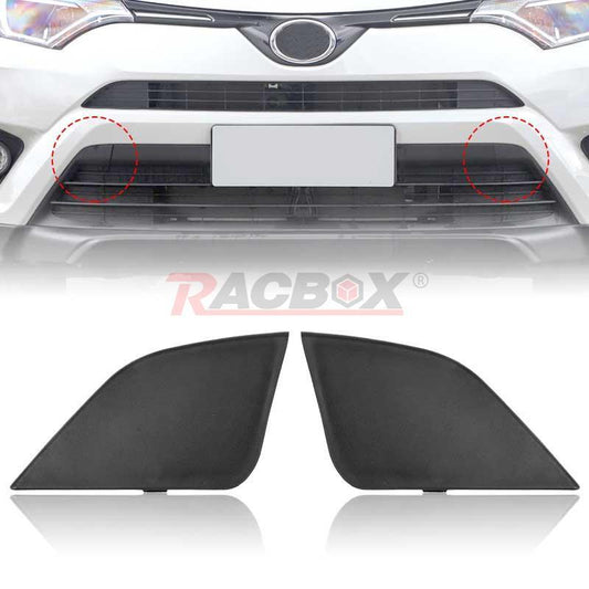 Front Bumper Tow Hook Eye Cover Cap Fits for Toyota RAV4 2016~2018 Left Right