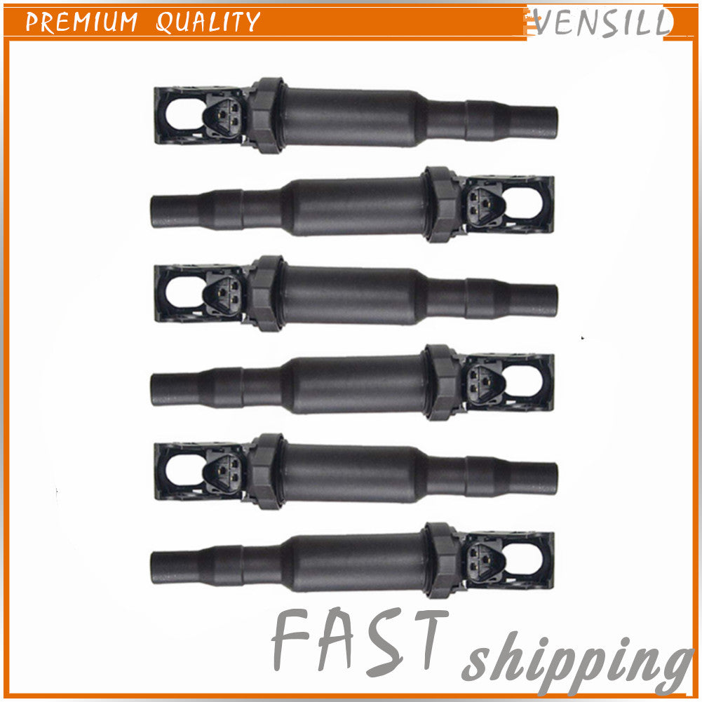 0221504470 Set of 6X Ignition Coil Pack for BMW X3 X5 X6 Z4 M5 M6 335i 550i