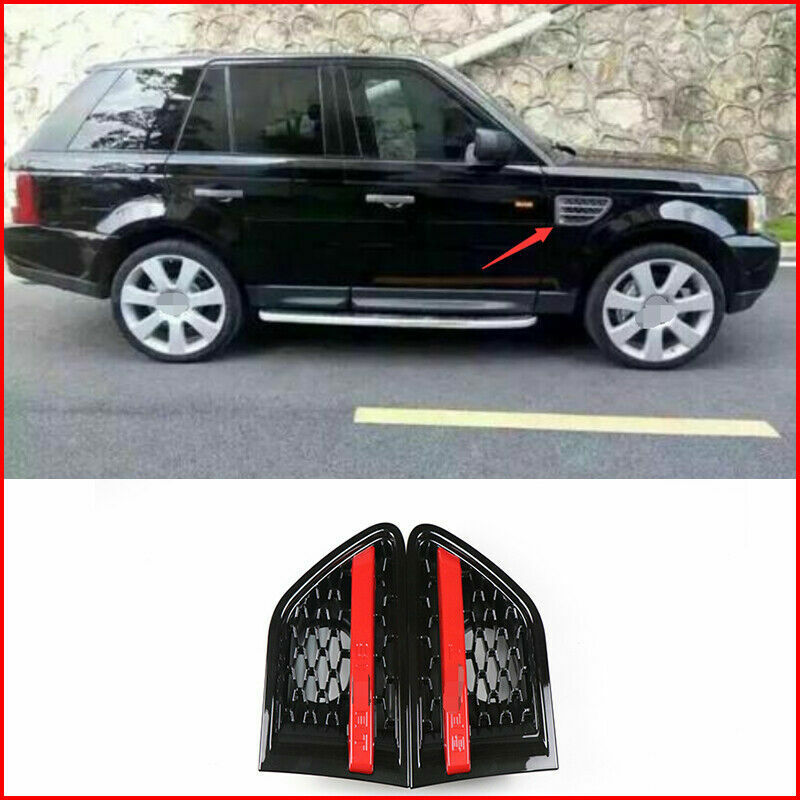 for Land Rover Range Sport 2006-2013 Black Red Front Side Door Fender Cover Trim
