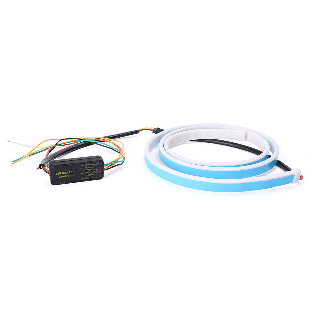 120CM Car 12V LED Rear Tail Box Dynamic Streamer Turn Signal Tail Warning Lights
