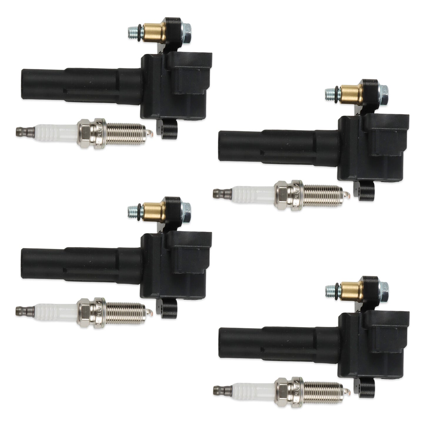 4 Ignition Coils+ 4 Iridium Spark Plugs For 2011-18 for Subaru WRX Forester UF665