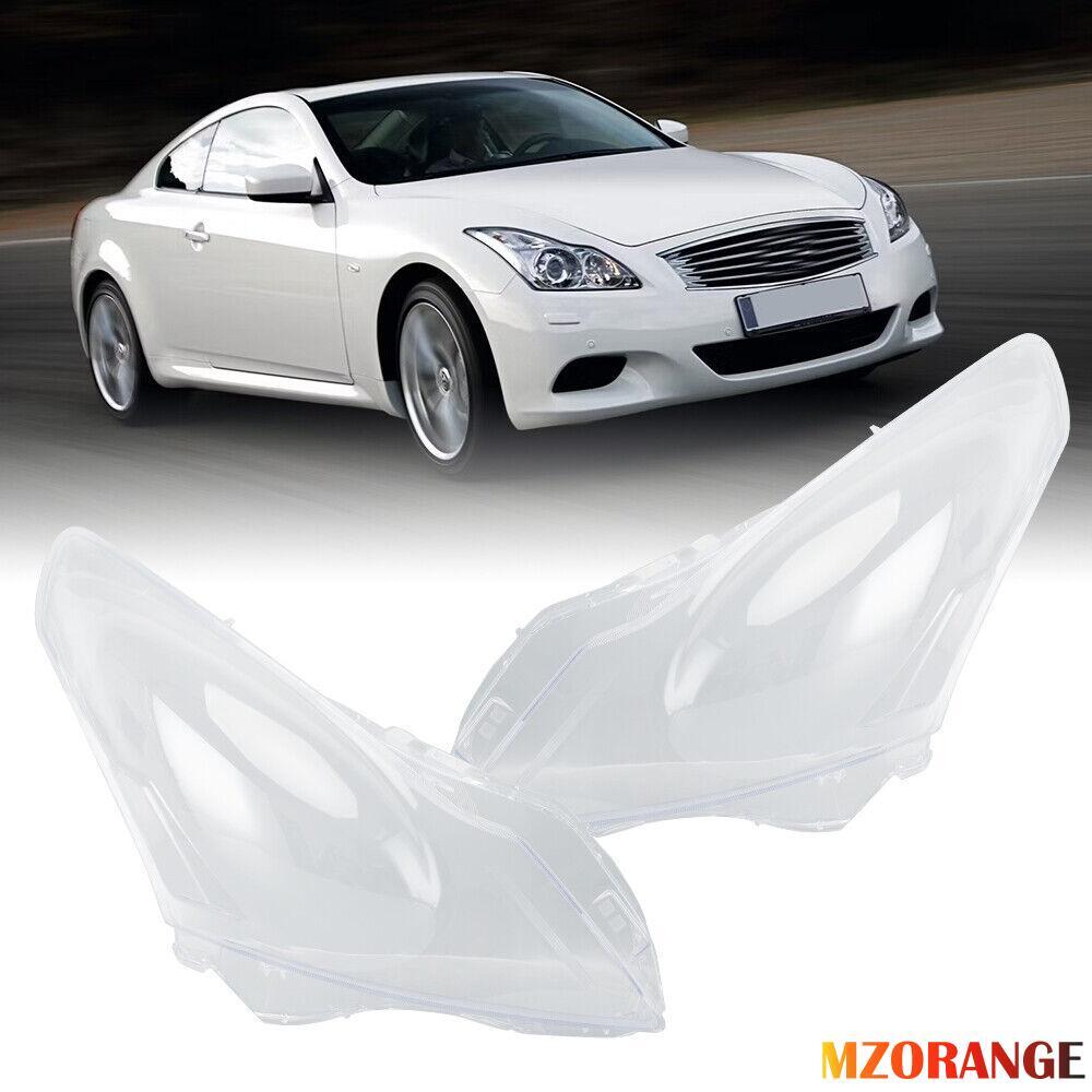 2¡ÁF¨¹r for Infiniti G-Serie G37 G35 G25 10-13 Scheinwerferglas Scheinwerfer Abdeckung