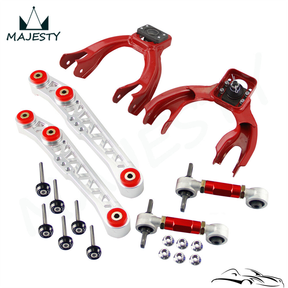 Lower Control Arm Front Upper Rear Camber Bushing Washer For 92-95 for Civic Silver
