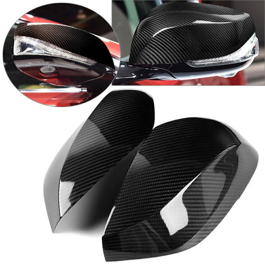 CARBON FIBER SIDE VIEW MIRROR COVER CAPS FOR 2014-2020 for INFINITI Q50 Q60 Q70 QX30