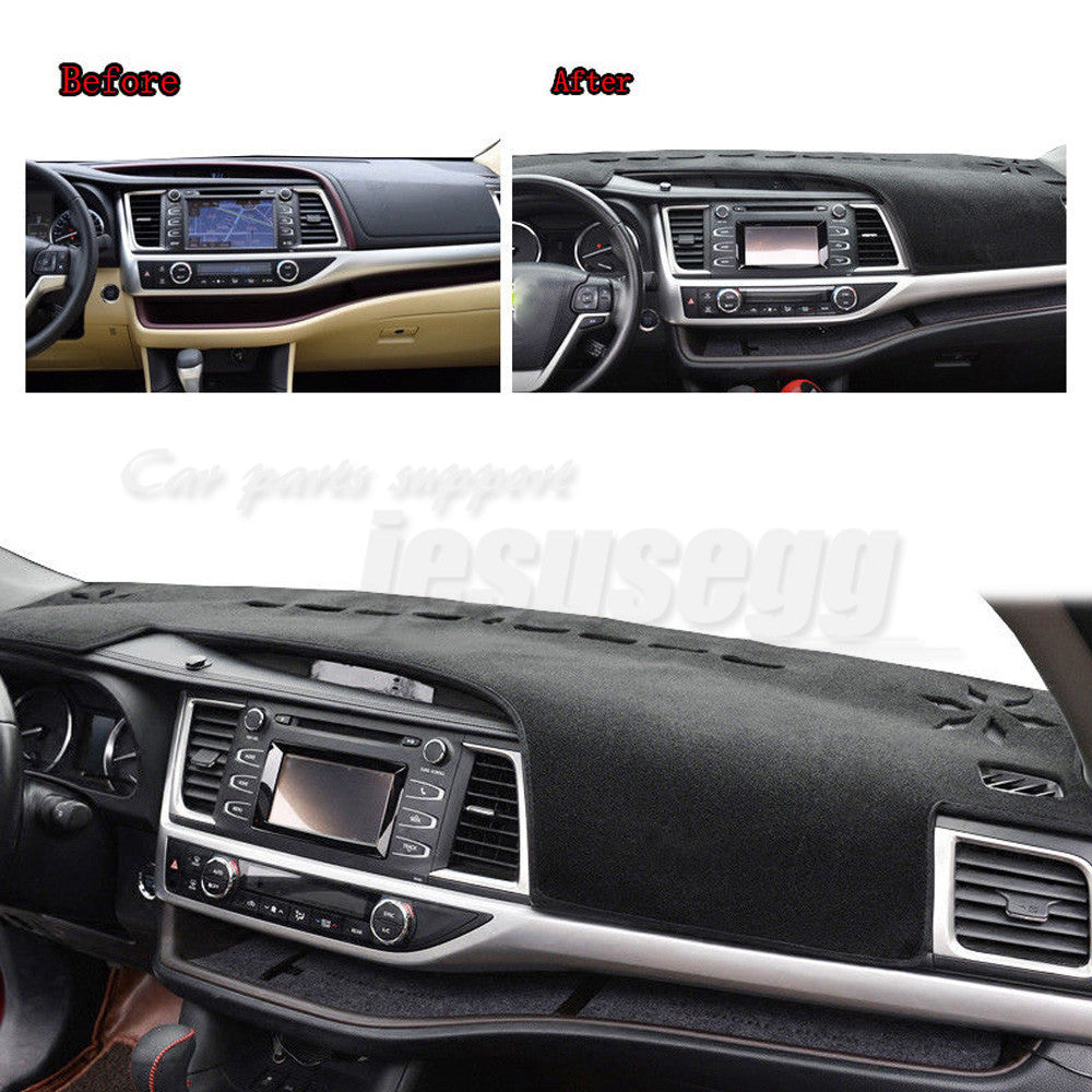 for Toyota Highlander XU50 14-16 LHD Car Sun Shade Visor Pad Dashboard Cover Mat