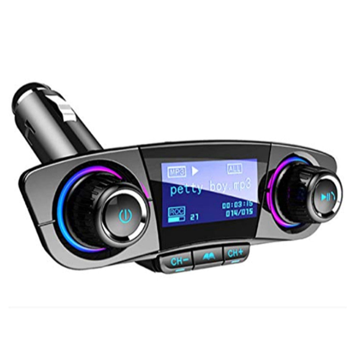 Bluetooth Car FM Transmitter MP3 Player Radio Wireless Adapter W/2 USB Charger