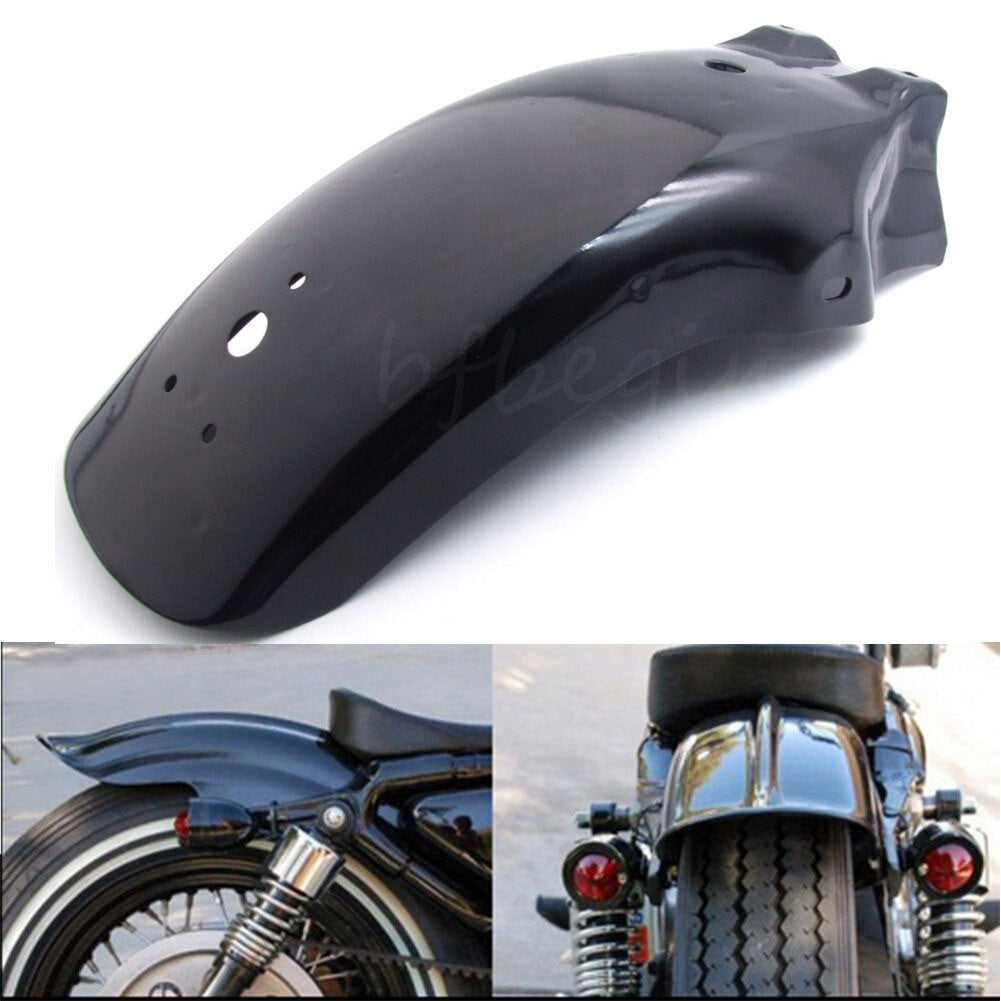 Motorcycle rear metal black fender fender suitable for Cruiser Chopper Cafe Racer for Honda