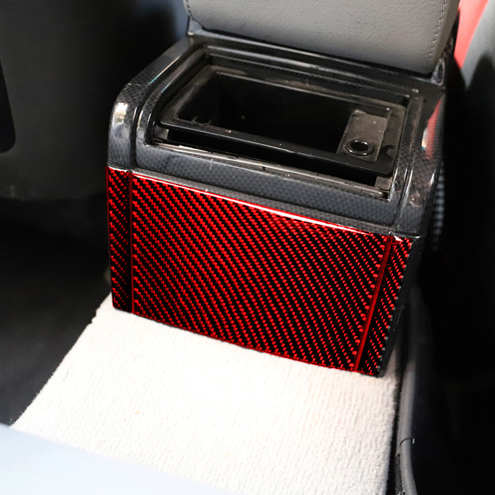 Red carbon fiber vent outlet rear trim for BMW 3 Series E46 1998-2005