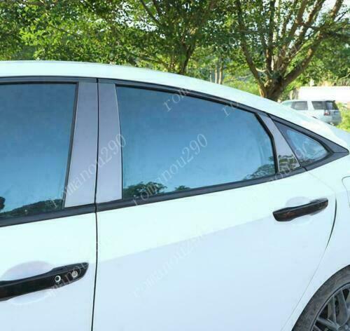 for Honda for Civic Sedan 2016-2021 Black Window Frame Strips Sill Cover Trim Glossy